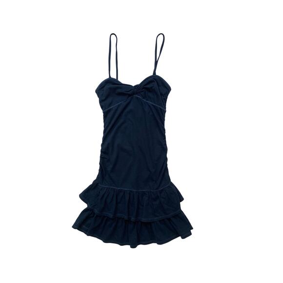 Y2k Hollister Navy Blue Strappy Mini Dress NWT - Picture 1 of 7